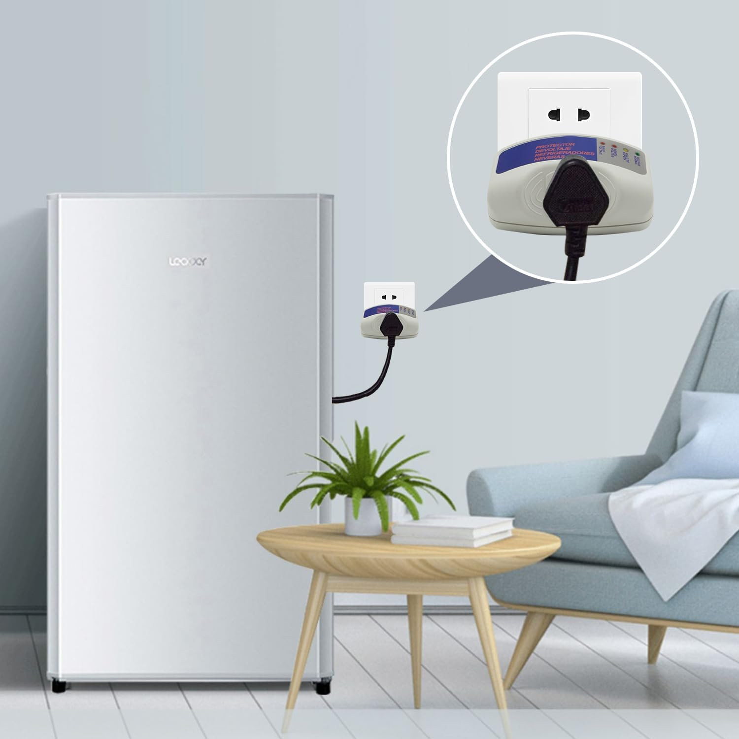 120V Voltage Protector Surge Home Refrigerator Power Outlets US 3Pcs