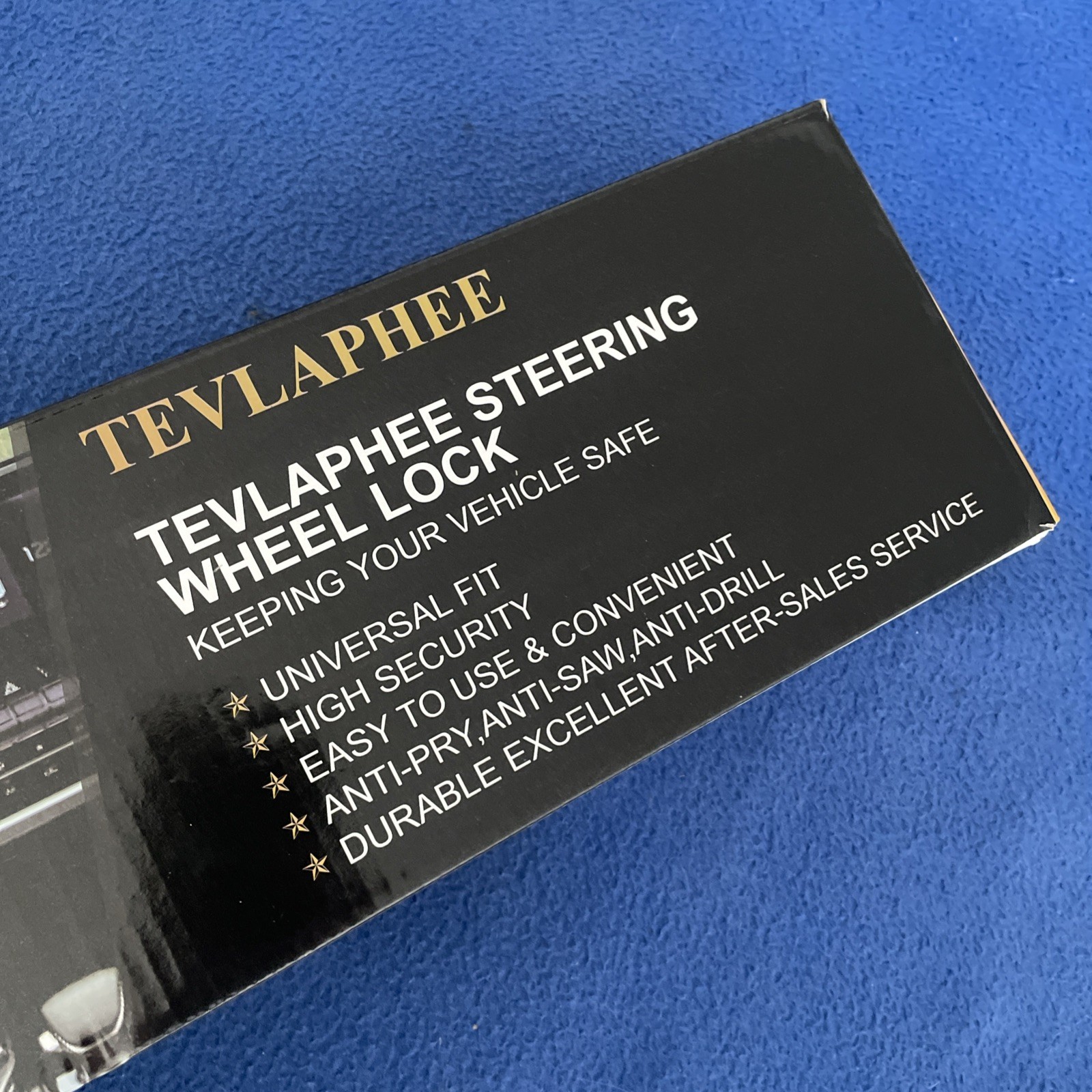 Tevlaphee Steering Wheel Lock Anti Theft Car Device Universal