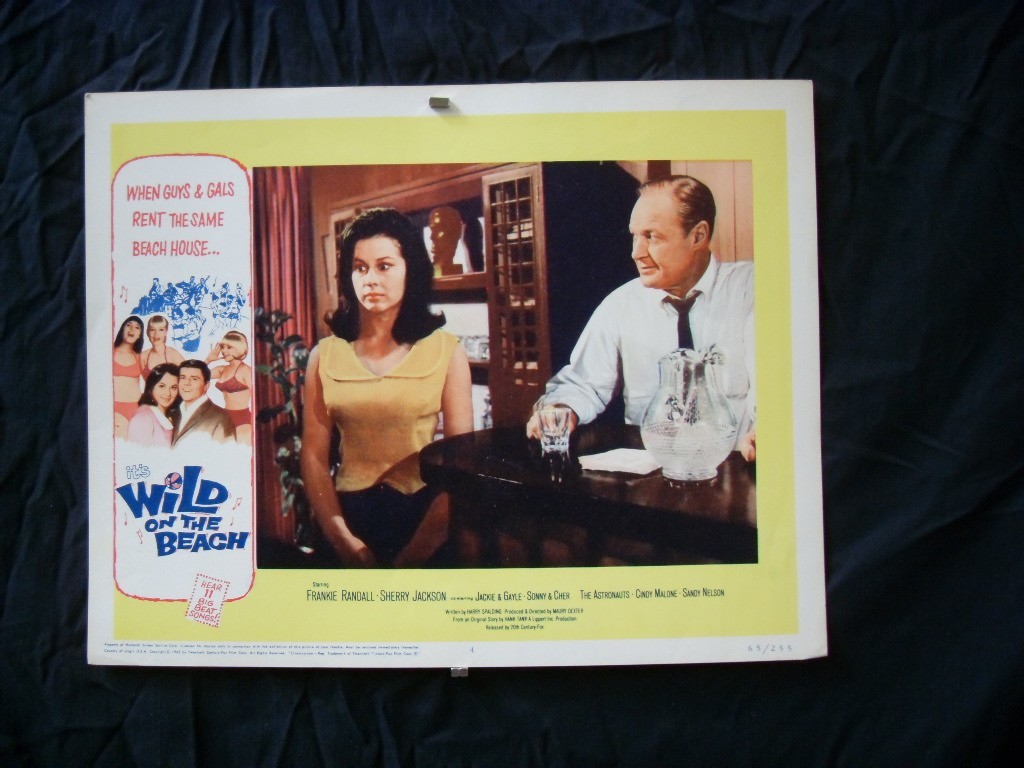 WILD ON THE BEACH-1965-ORIGINAL 11"x14" LOBBY CARD #4 FN