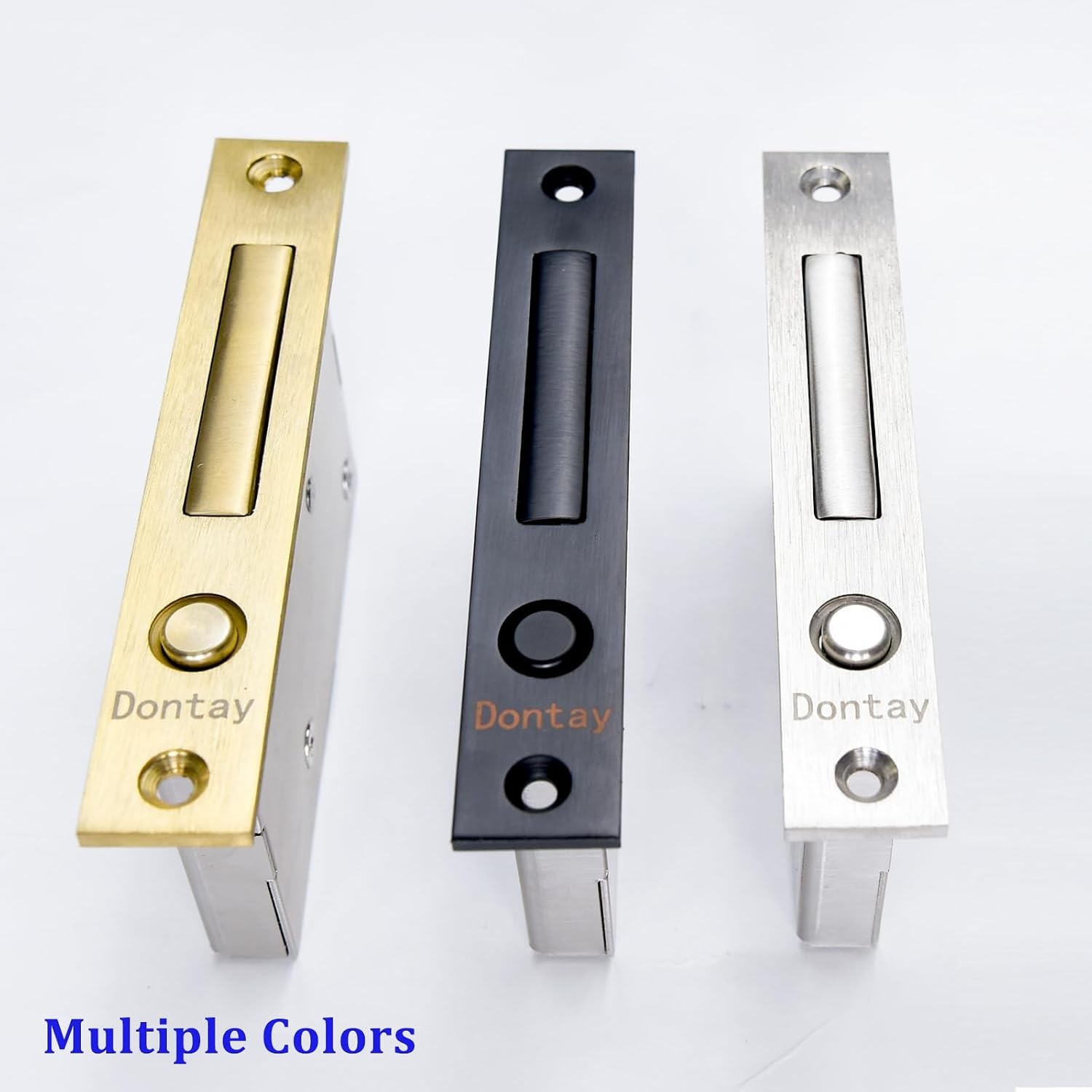 Dontay Pocket Door Handles with Large Auto Pop-Out Ring,Flush Hidden Edge Pull