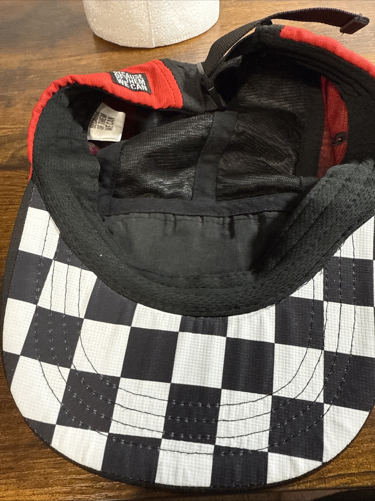 BOTWC Winner Circle Cycling Bicycle Cap Messenger Hat Red Vented Adjustable