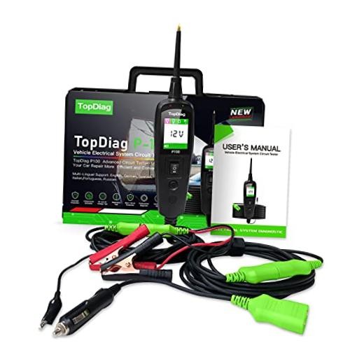 P100 6-30v Circuit Tester 12V 24v Automotive Power Circuit Probe Kit Cable