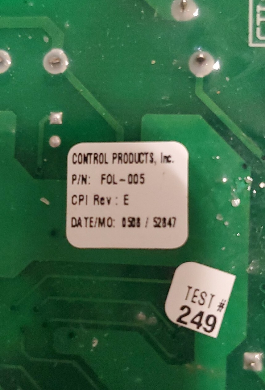 Follet Ice Machine Control Broad part# F0L-005 2700d000