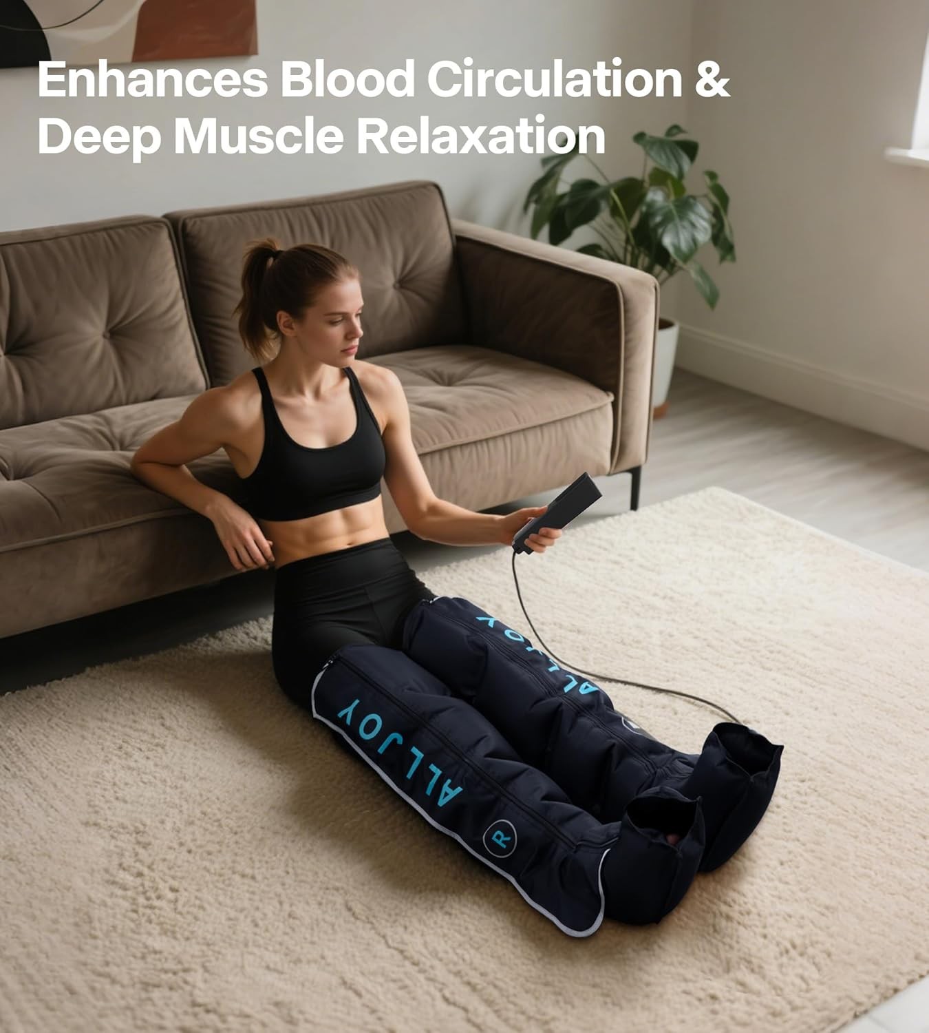 ALLJOY Pro-Grade Leg Massager Recovery Boots, Compression for...
