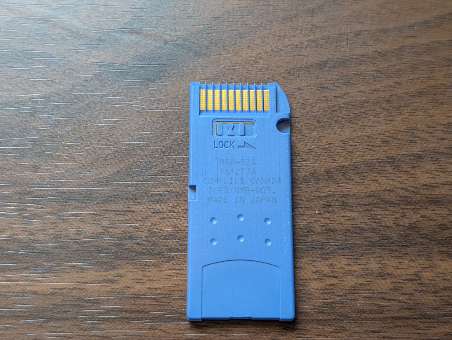 Sony MSA-32A Memory Stick 32MB Blue