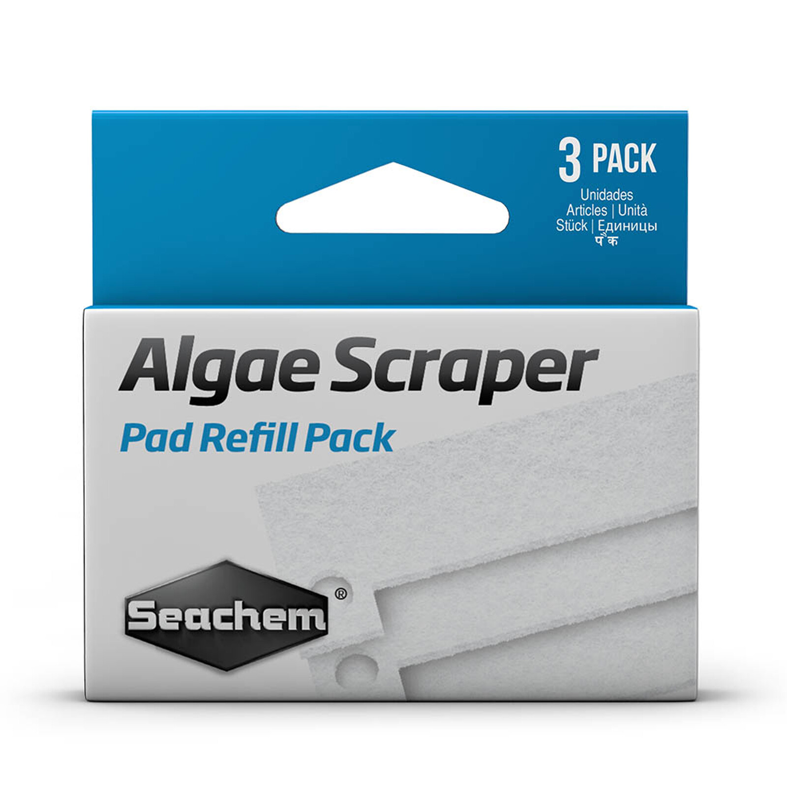 Seachem Algae Scraper Pad Refill 3 Pack For Acrylic Aquariums