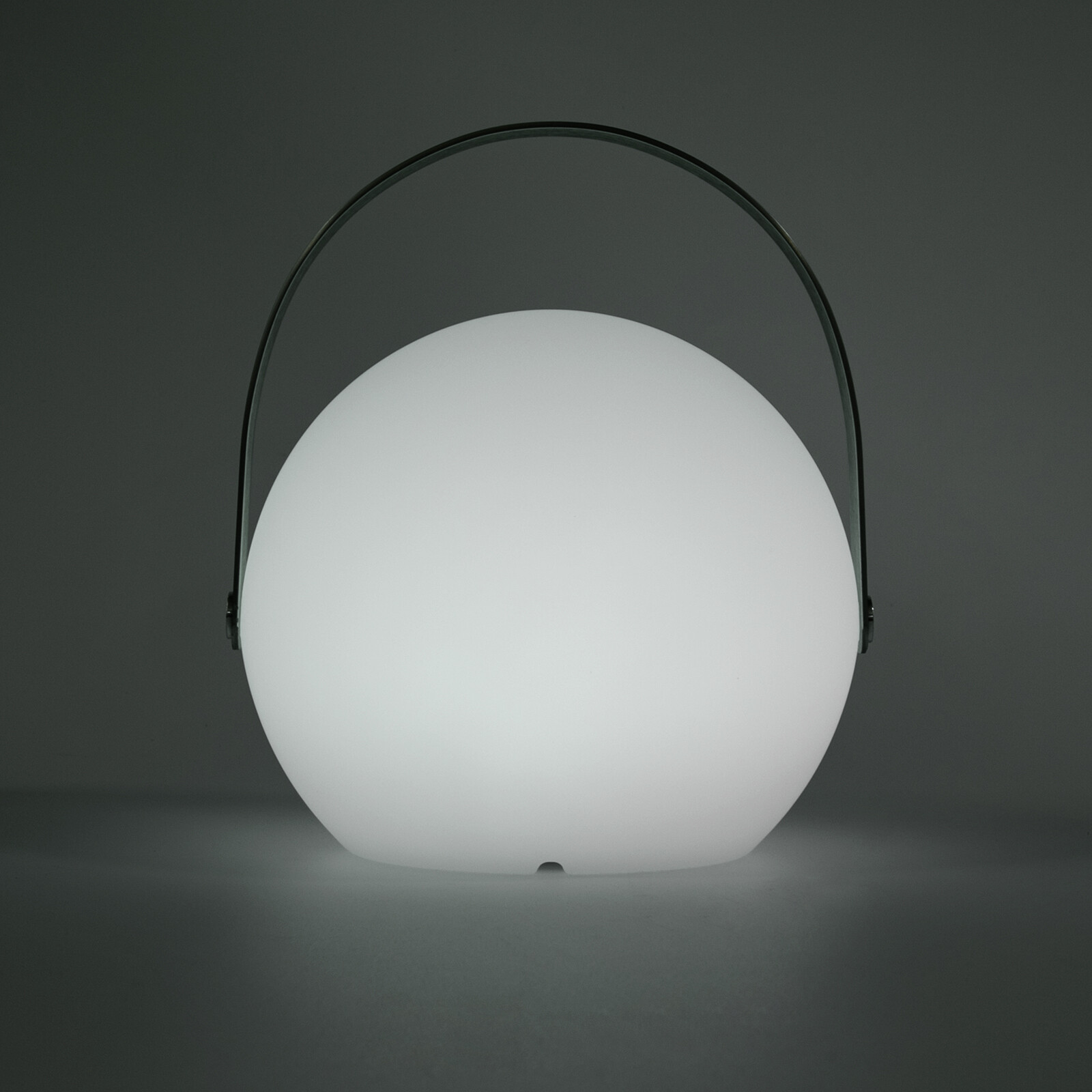 LED Table Lamp Sphere Dimmable w/ Handle Remote Control USB Battery Powered