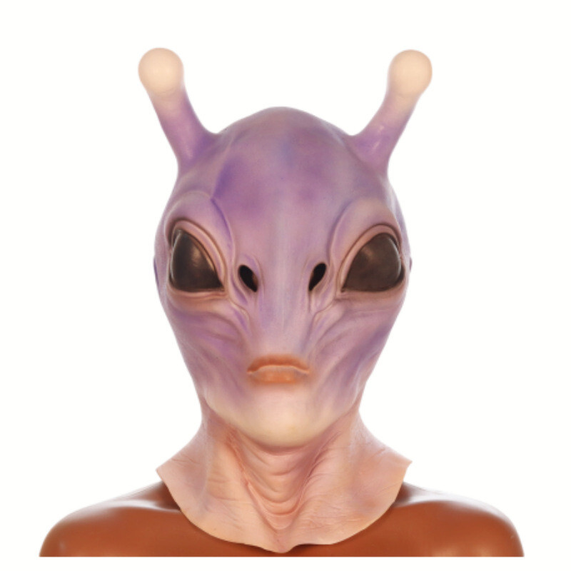 Bizarre Horrific Alien Mask Latex Head Halloween Cosplay Costume - Adult Size