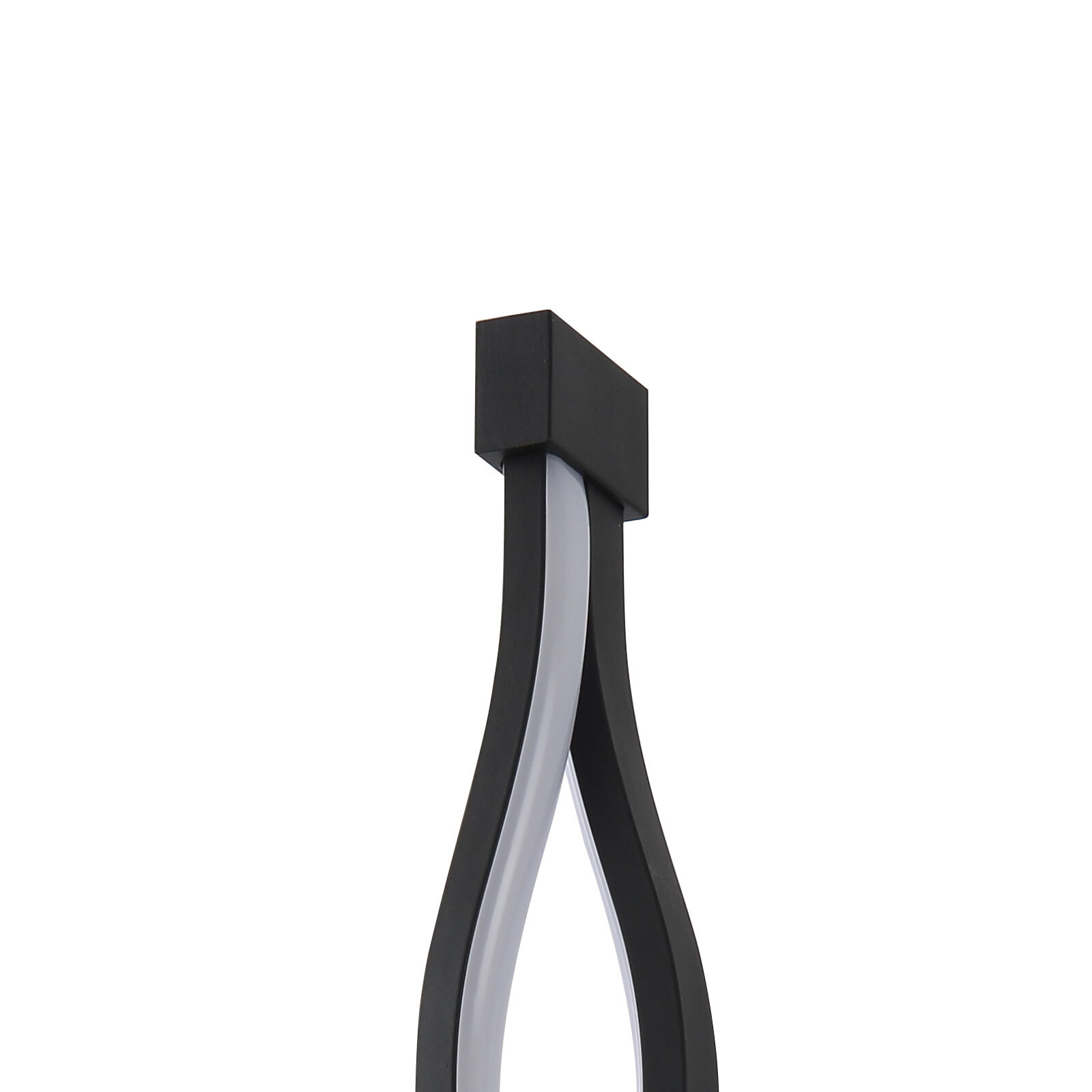 Modern 16W LED Wall-mounted Light Lamp Dimmable Black+Clear Wall Sconce Lighting