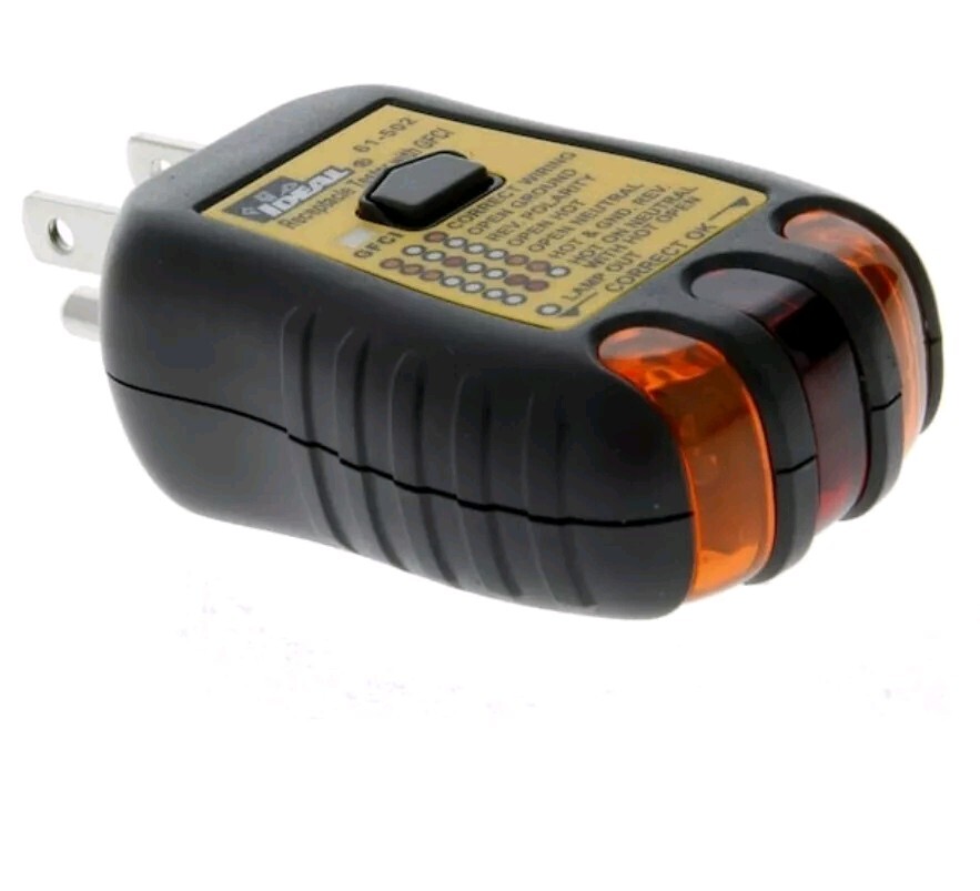 IDEAL 61-502 120-Volt AC GFCI Receptacle Tester