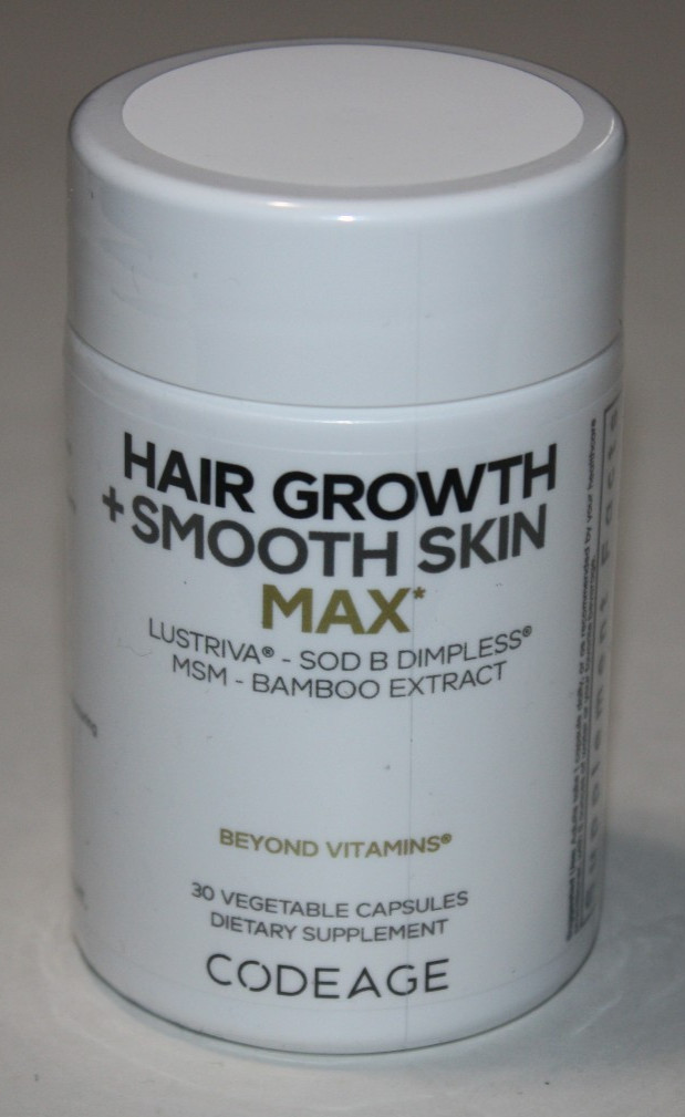 Hair Growth + Smooth Skin, Max, 30 Vegetable Capsules Exp 05/28 NEW