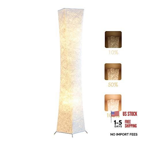 White Flooramp 61" Tall foriving Room - 3evels Adjustable L - Dimmable