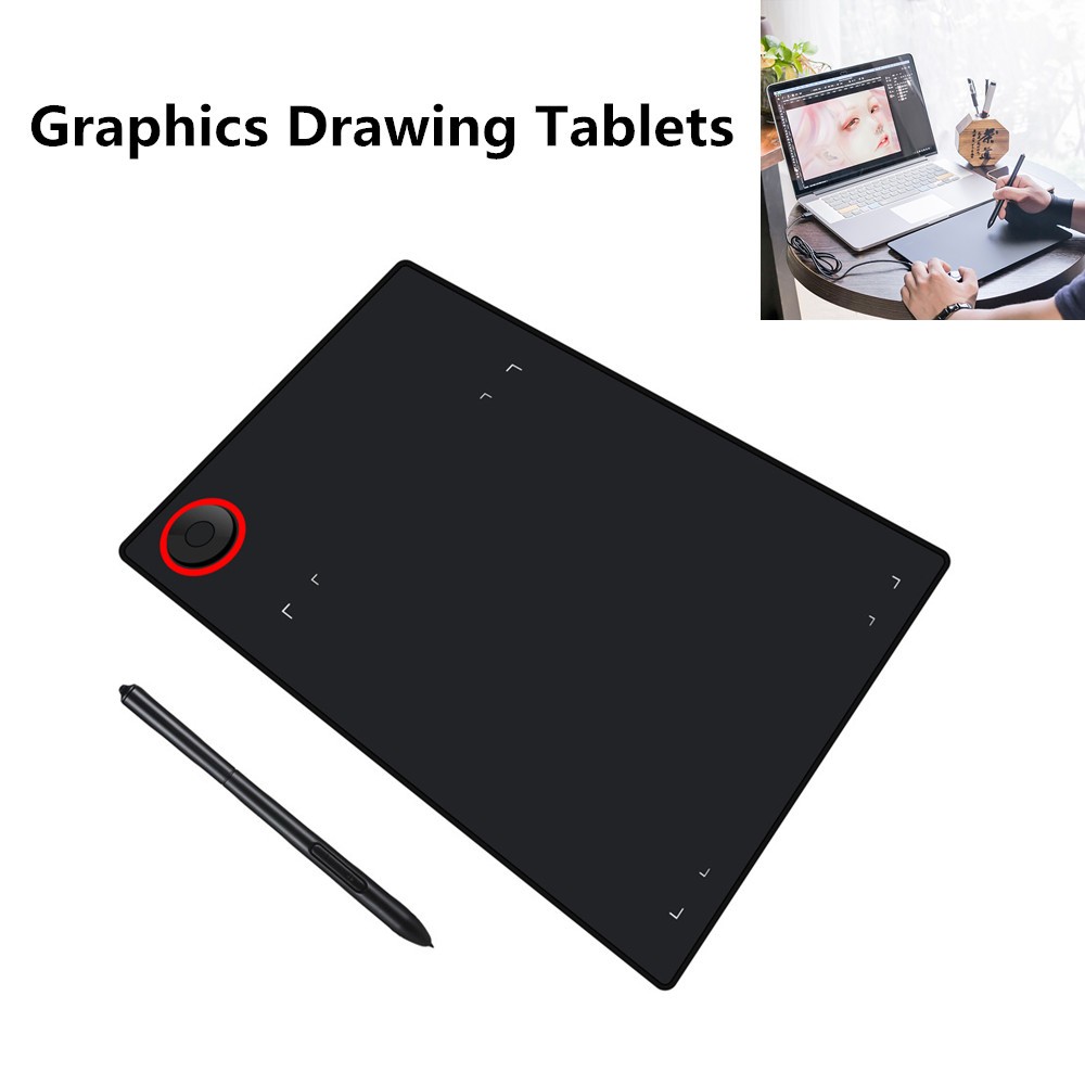 Digital Graphic Tablet Drawing Pad With Pen Quick Reading Pressure Sensing Board