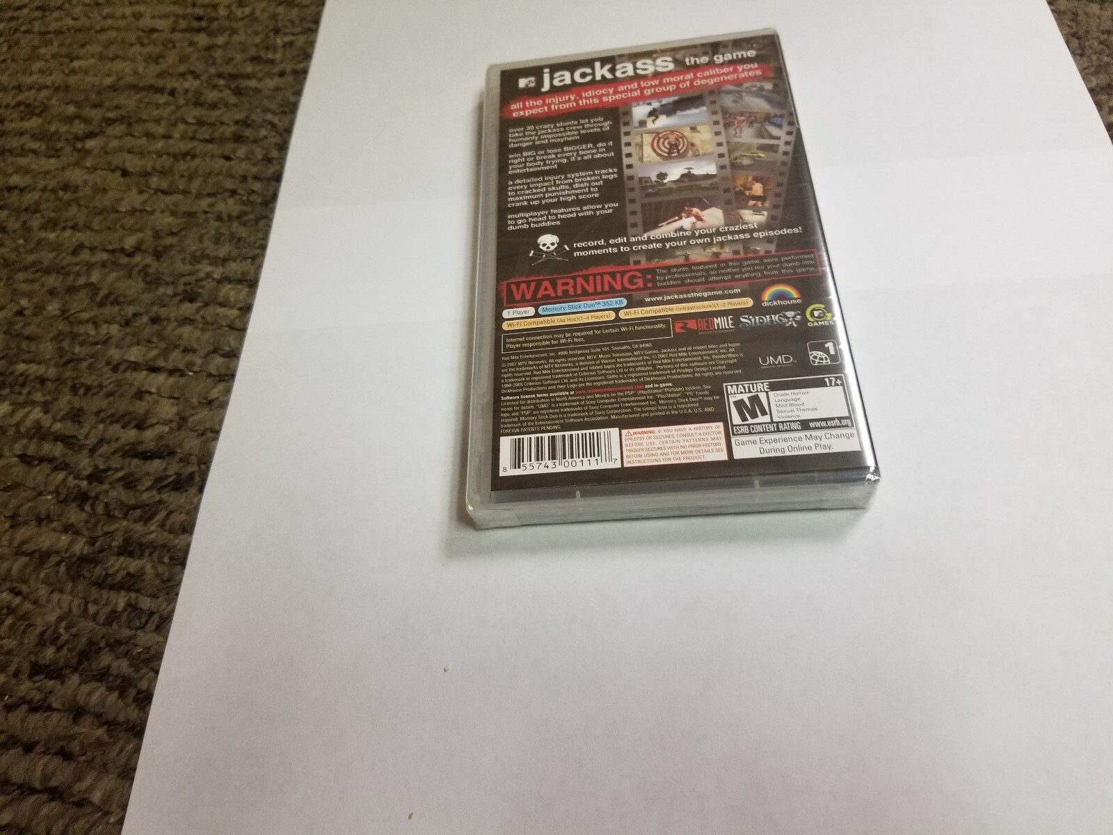 Jackass: The Game (Sony PSP, 2007) new