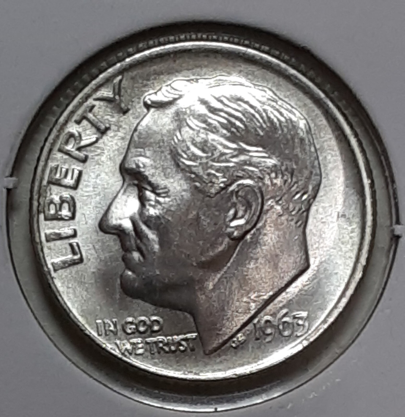 1963 Roosevelt Dime D - BU - SILVER