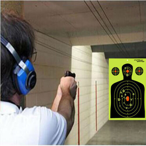 Shooting Targets Reactive Splatter Range Paper Target Gun Shoot Rifle 2/40Packs
