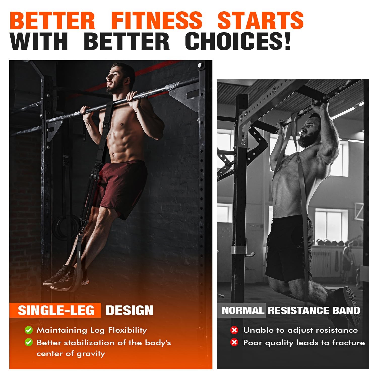 Pull Up Assistance Bands,Resistance Bands,Adjustable and Replaceable Pull Up ...