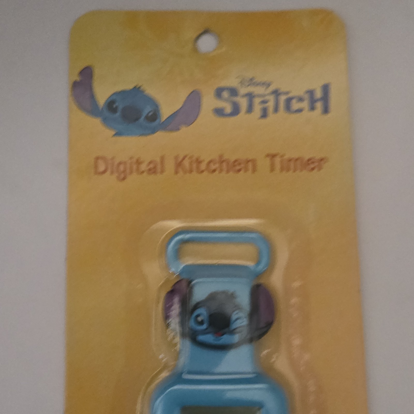 Disney Stitch Digital Countdown Kitchen Timer, Magnetic, Blue Plastic, Battery