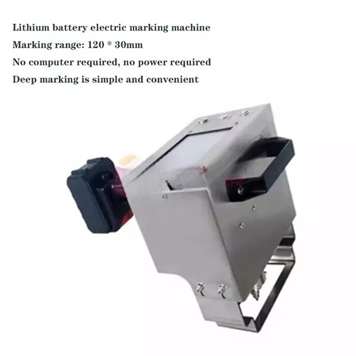 Electric Vehicle Chassis Vin Number Dot Peen Handheld Marking Engraving Machine