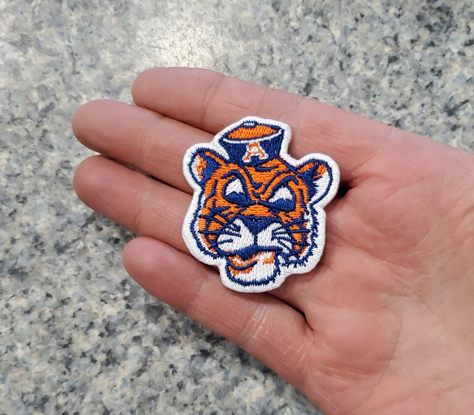 Auburn Tigers Vintage Style Patch. Iron On. 2"