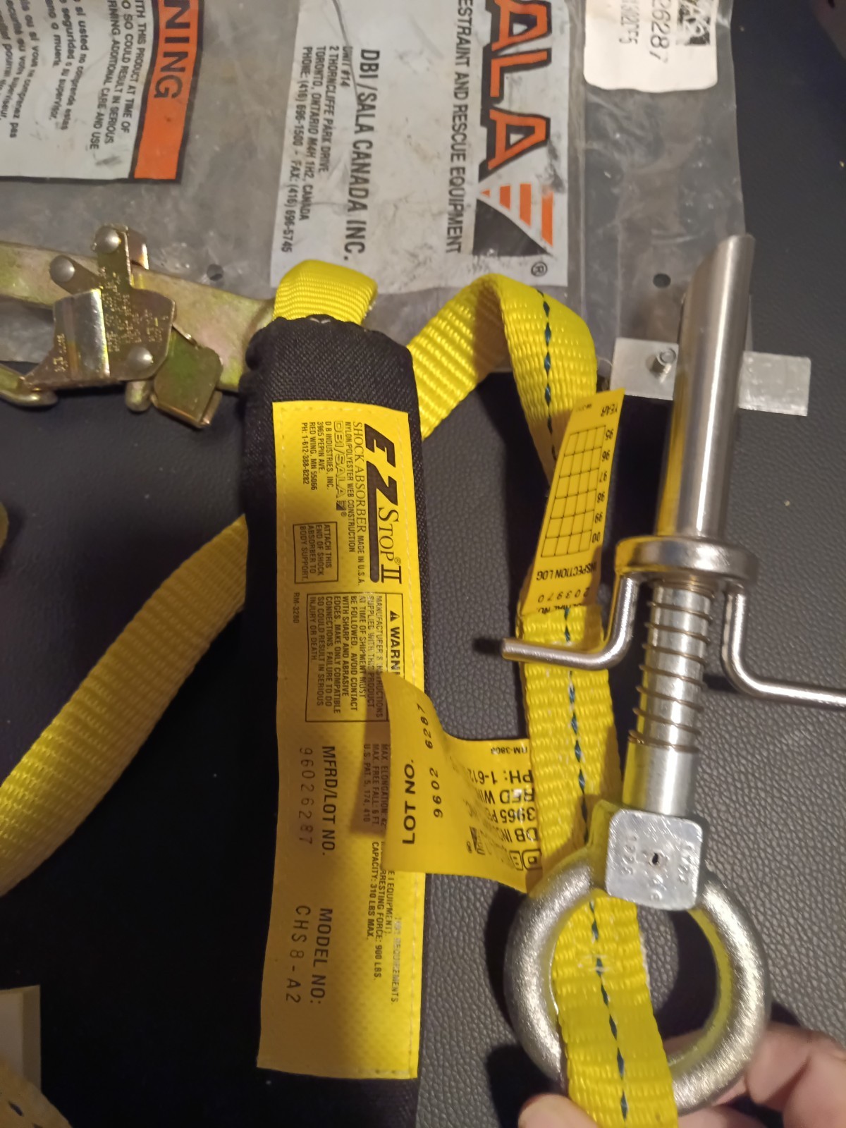 Dbi/Sala Fall Protection Equipment Shock Absorber Girder Grip
