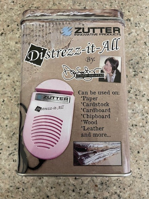 NEW Zutter Distrezz-it-All Paper Distressing Tool by Donna Salazar-In Sealed Tin