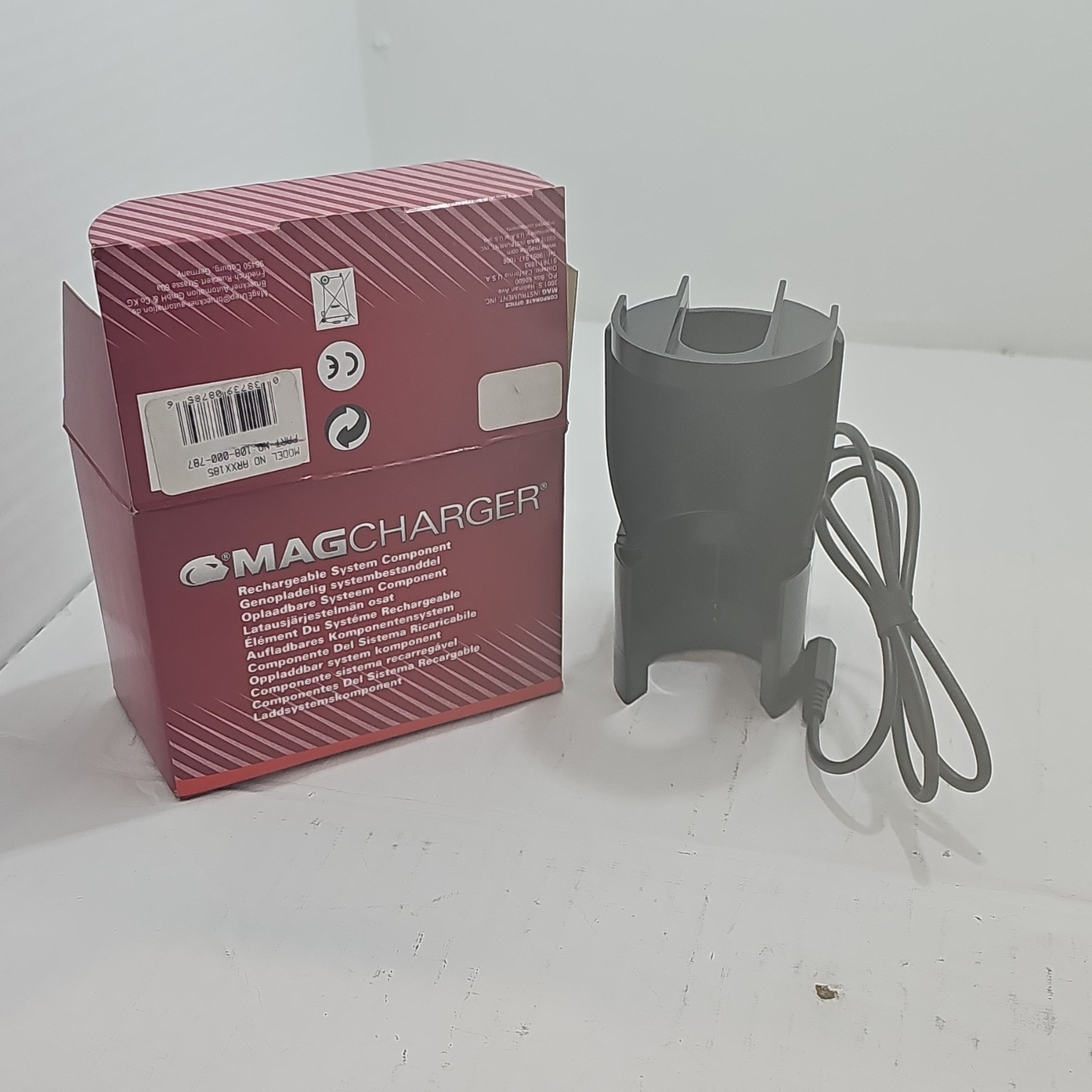 MagCharger RRXX18S Charging Cradle Dock Charger w/ Box Genuine Maglite works!