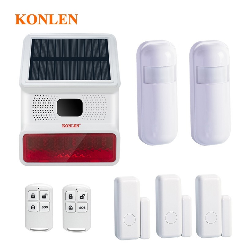 433mhz Strobe Solar Siren Outdoor Wireless Home Alarm Security Burglar System