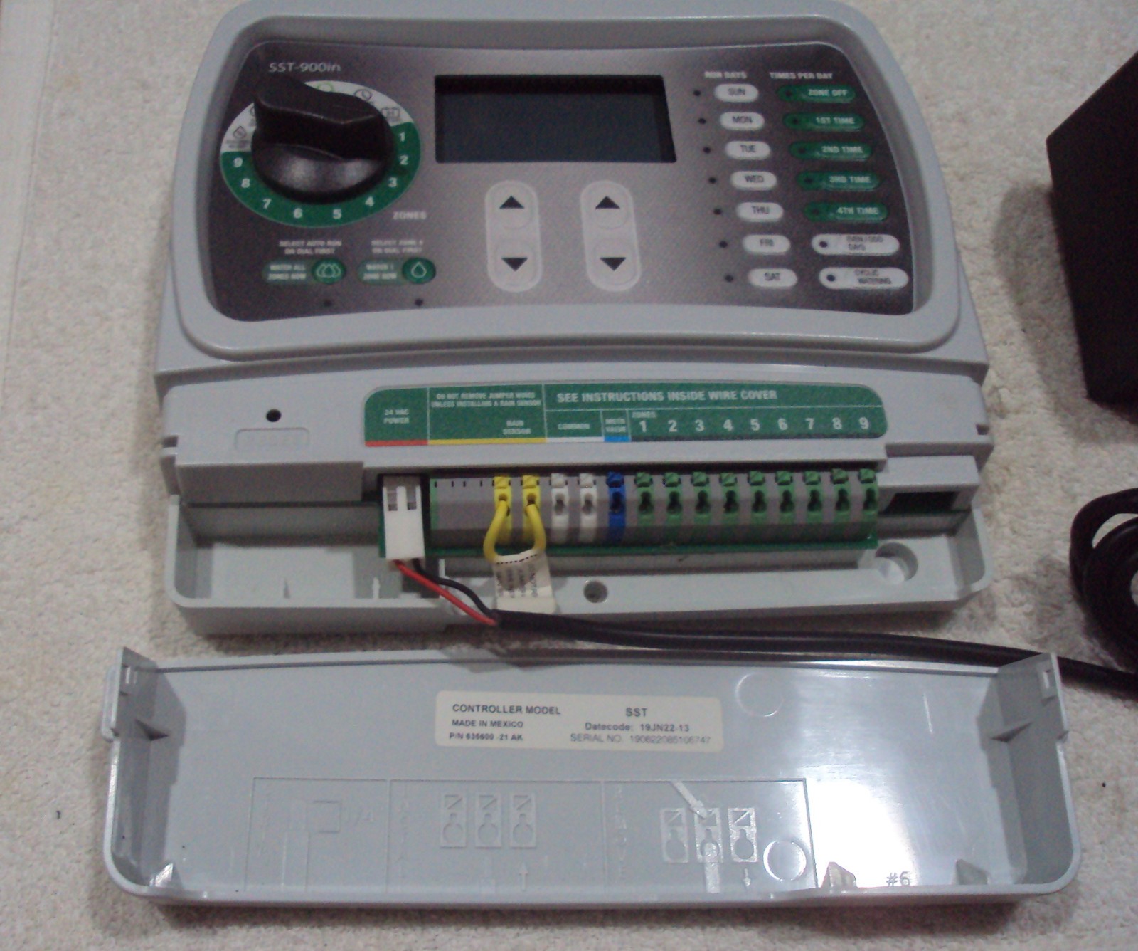 Rain Bird SST900IN Simple-to-Set Indoor Sprinkler Irrigation Timer- 9 Zone NICE