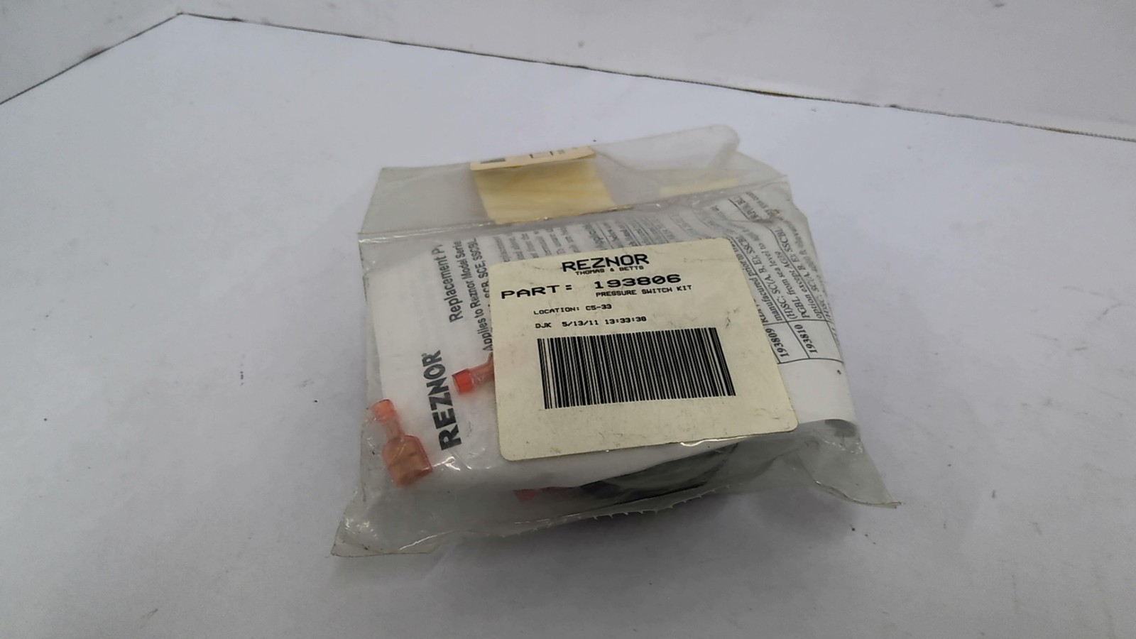 Reznor 193806 Pressure Switch Kit