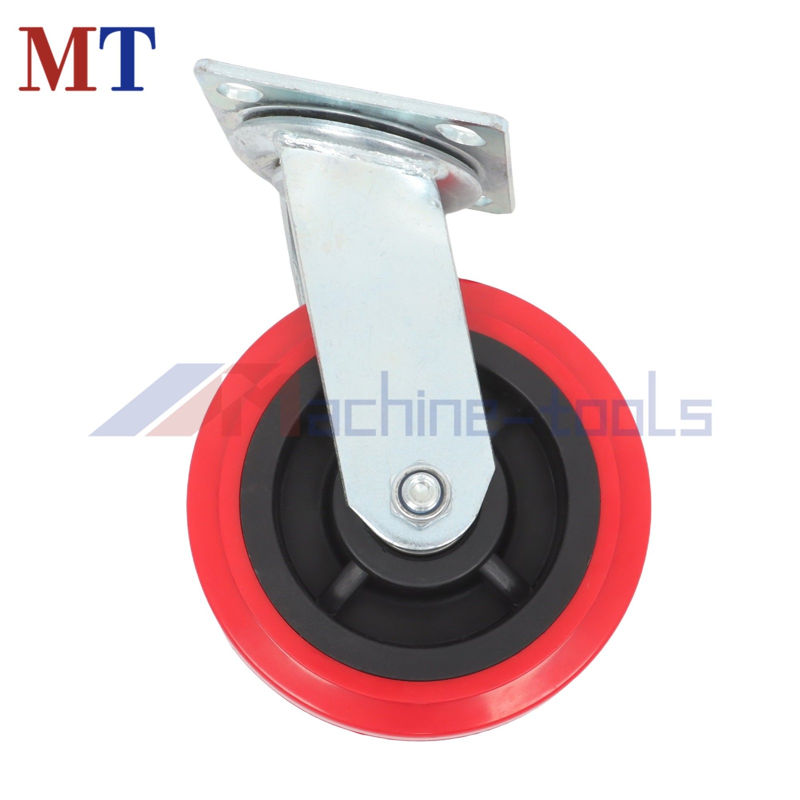 4 Pack 4000Lbs Load Capacity Polyurethane Heavy Duty 6 Inch Swivel Caster Wheels