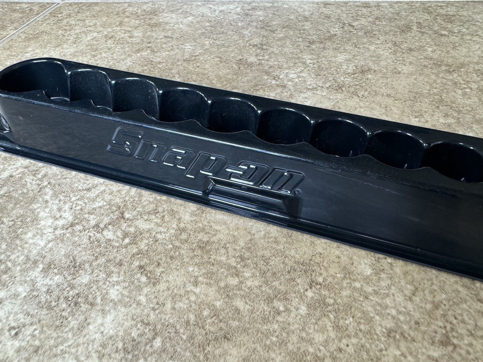 🟢 Snap-On  BLACK MAGNETIC SOCKET TRAY ORGANIZER  3/8” Deep  PAKTY241 - Holds 12