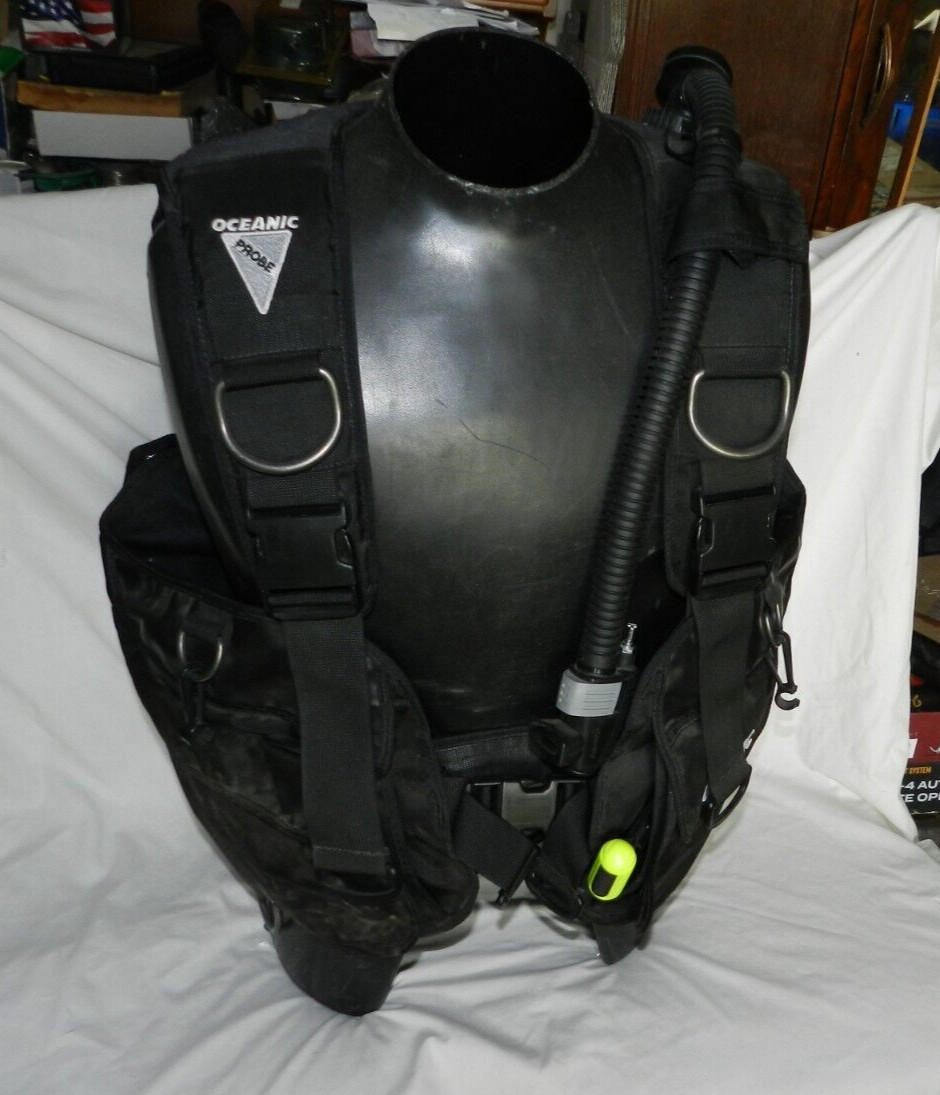 Oceanic Probe Kevlarr Bioflex Buoyancy Compensator Vest Xl Single Tank  USA