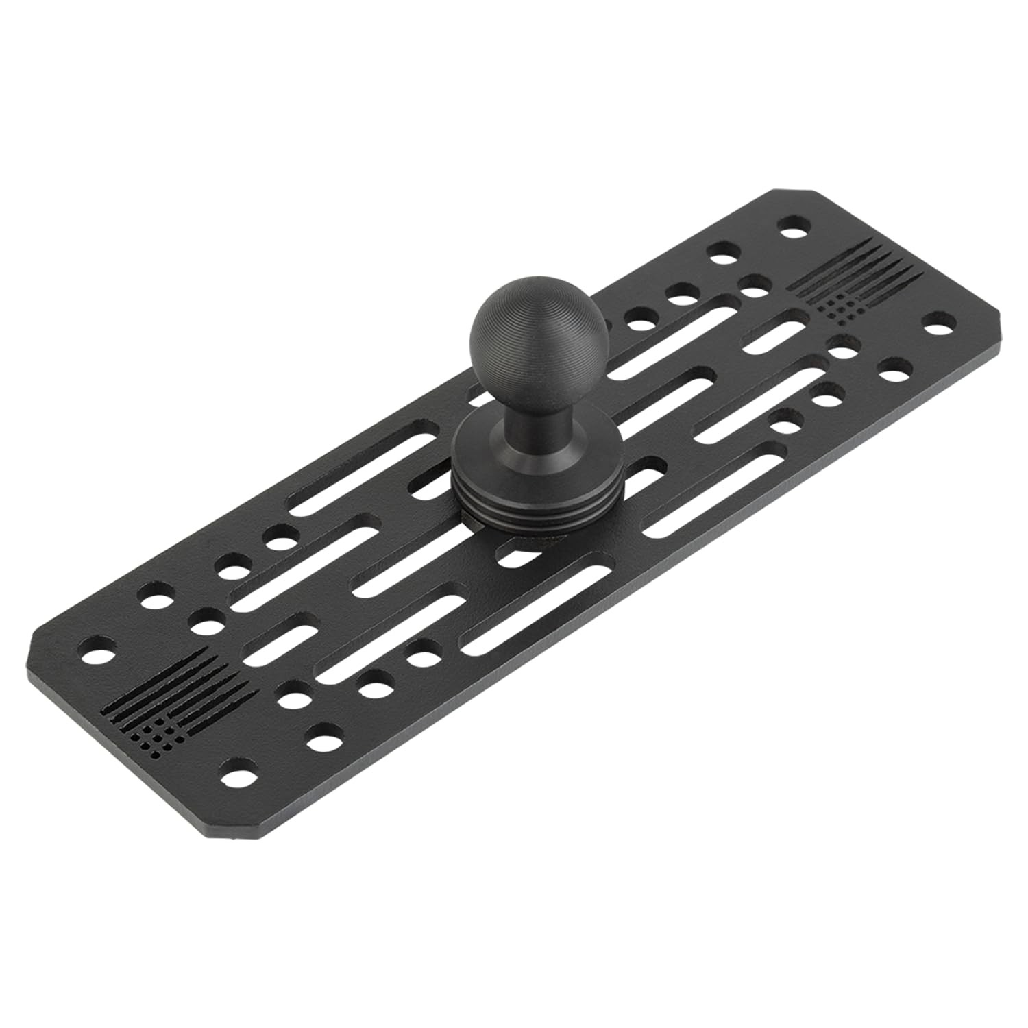 Universal Fish Finder Mount Metal Marine Electronic Mounting Plate 20mm Ball