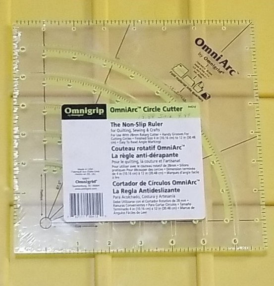 Omnigrip OmniArc Circle Cutter The Non-Slip Ruler (R4C12) New Sealed
