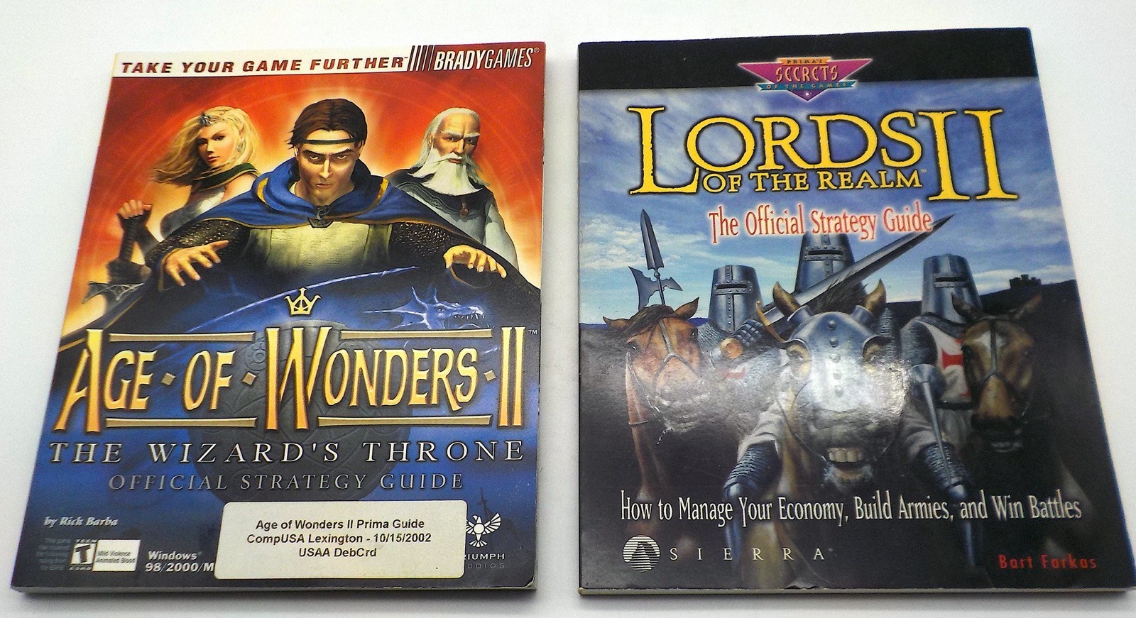 LORDS OF THE REALM STRATEGY GUIDE & AGE OF WONDERS ll STRATEGY GUIDE