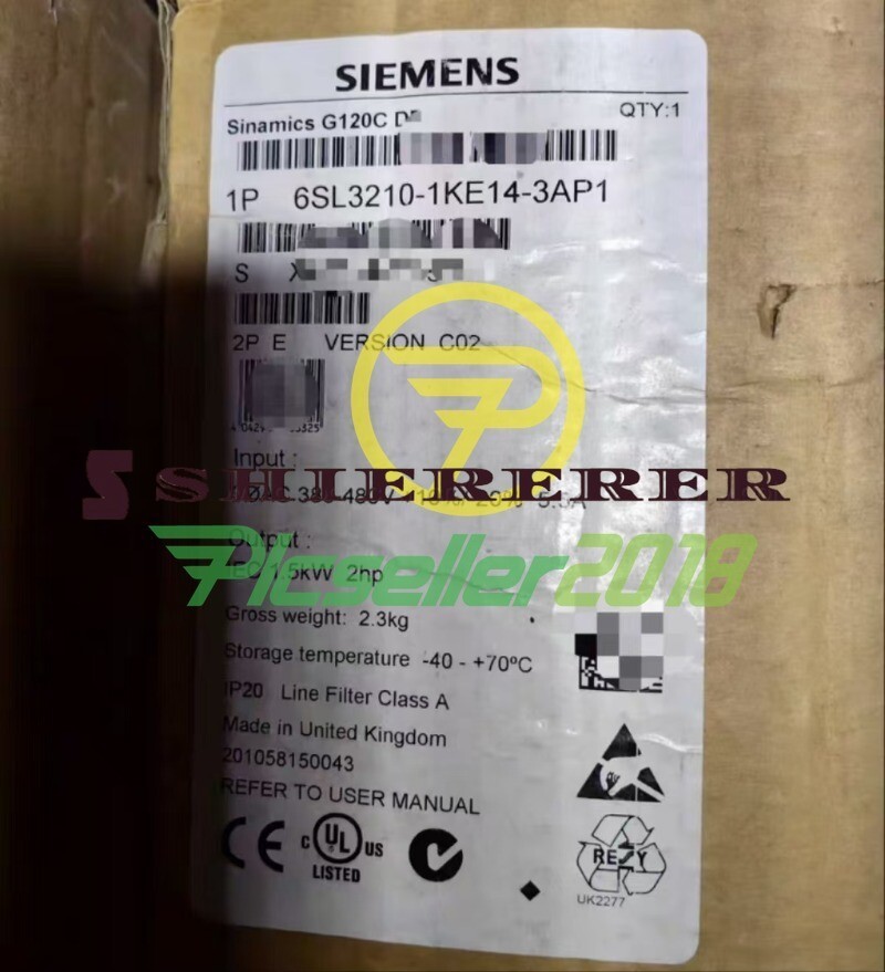 1 PC NEW Siemens Frequency Converter 6SL3210-1KE14-3AP1 UPS or FedEx