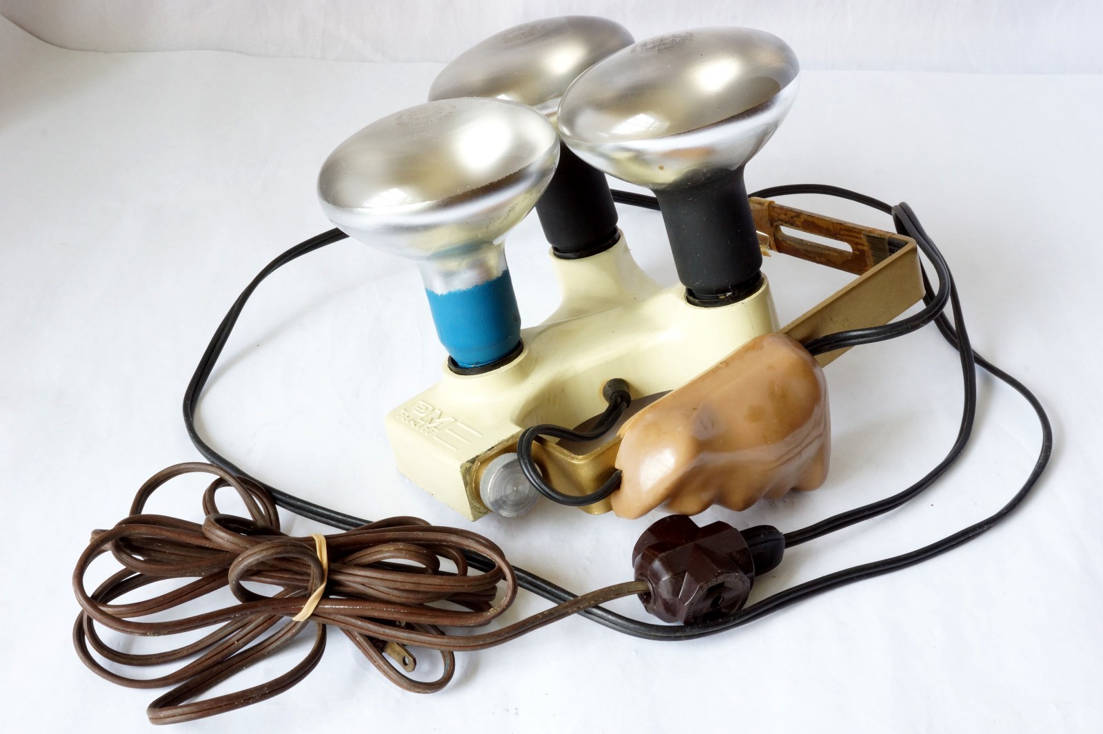 PM Tri-Lite Movie Bounce Light w/ 3 EBR 375W Movie Light Bulb Good Working Order