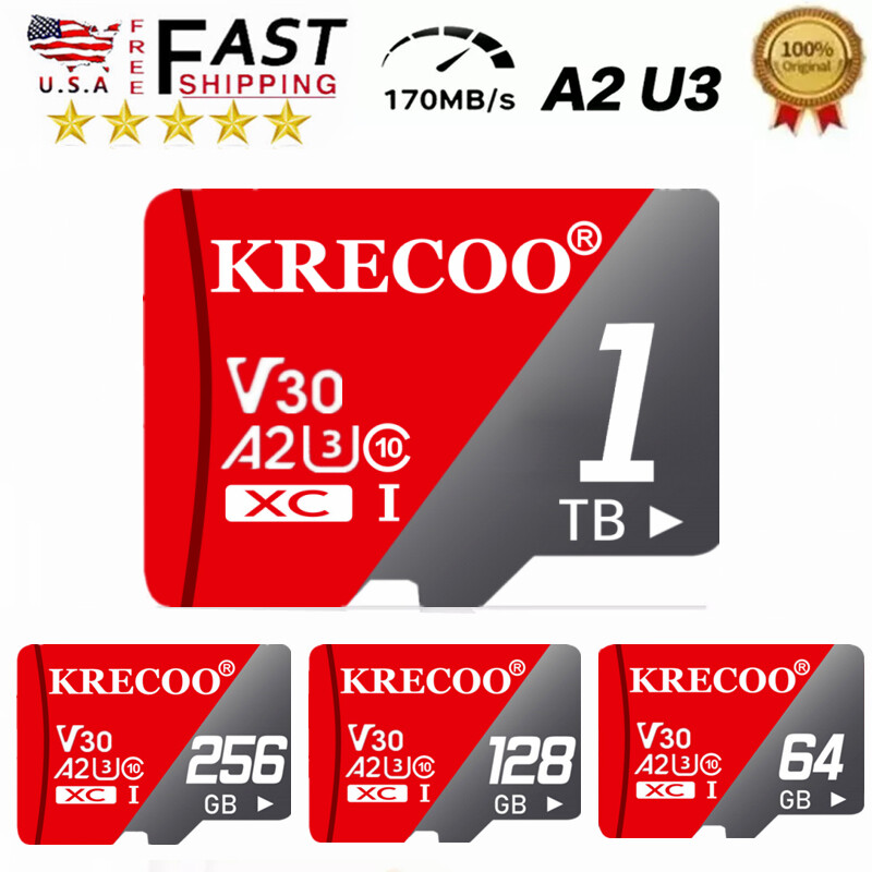 Original 2TB 1TB 512GB 256GB 128GB 64GB Micro SD Card High Speed Memory Card Lot