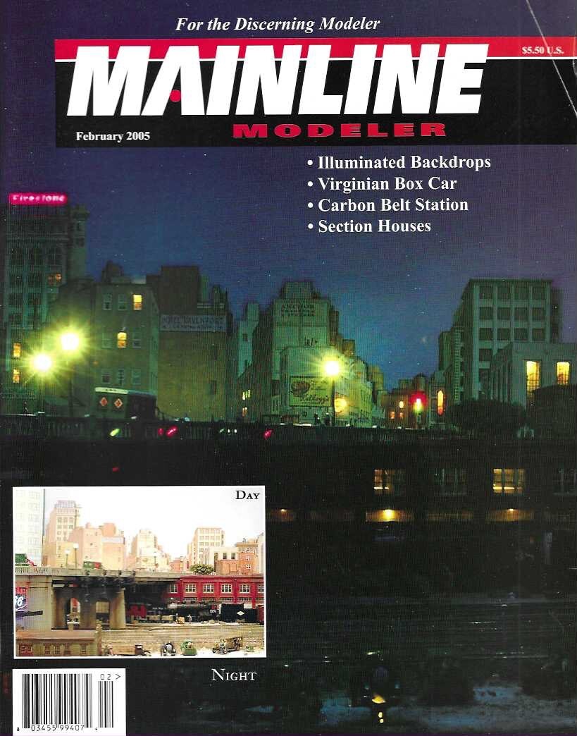 Mainline Modeler Feb.05 Cooperage Cars Albany Station Virginian Box Car Freight
