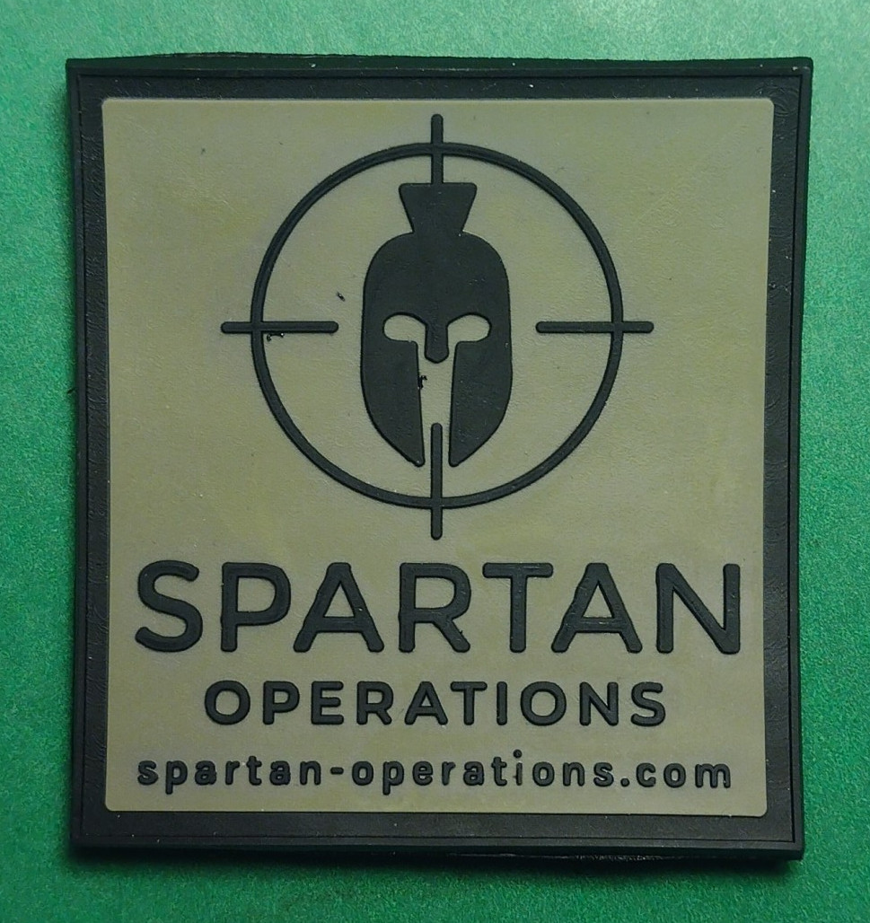 SPARTAN OPERATIONS Tactical Morale Patch SHOT-SHOW 2025 PVC H & L NEW odg