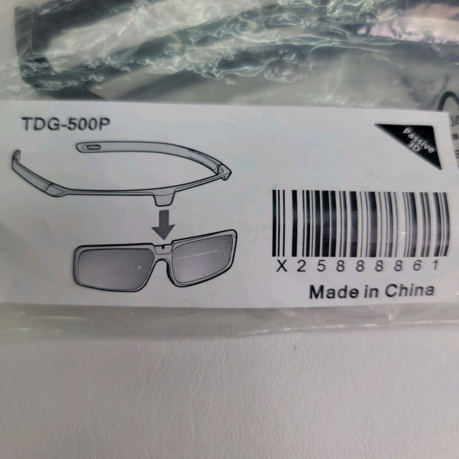 SONY Genuine Original TDG-500P Passive 3D Glasses / 2 Pair / New