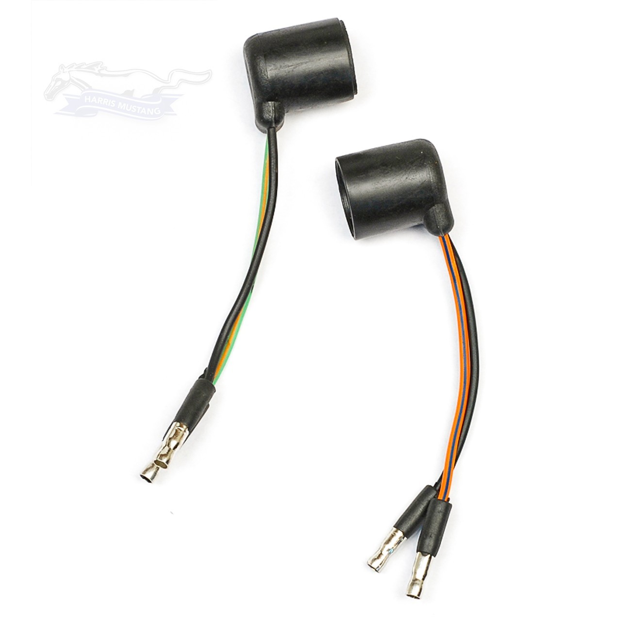 64 1/2 65 66 Mustang Tail Light Housing Body Socket Pigtail Wiring Pair - USA
