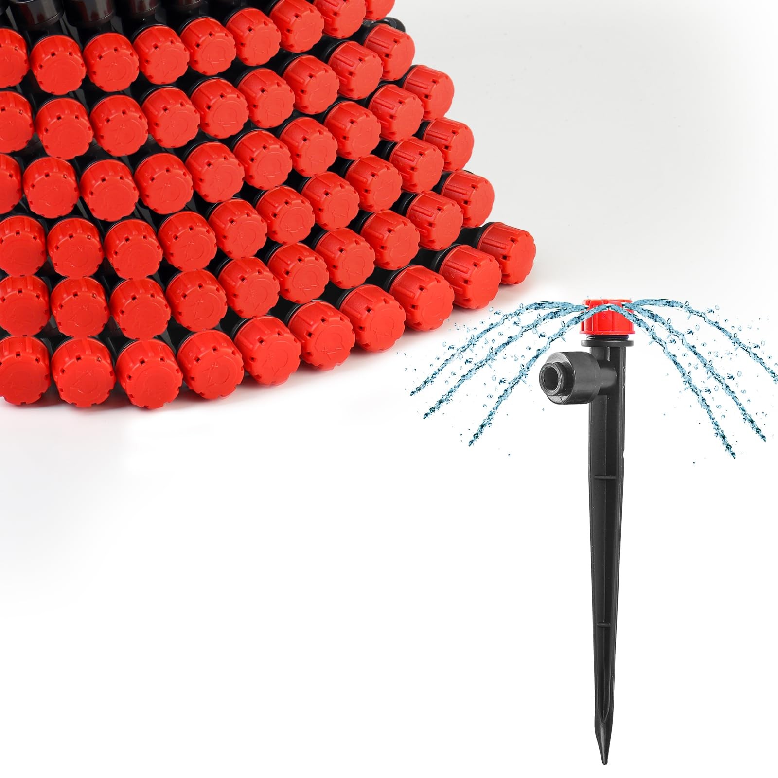 60pcs Quick-Connect Drip Irrigation Emitters for 1/4" Drip Irrigation Tubing ...