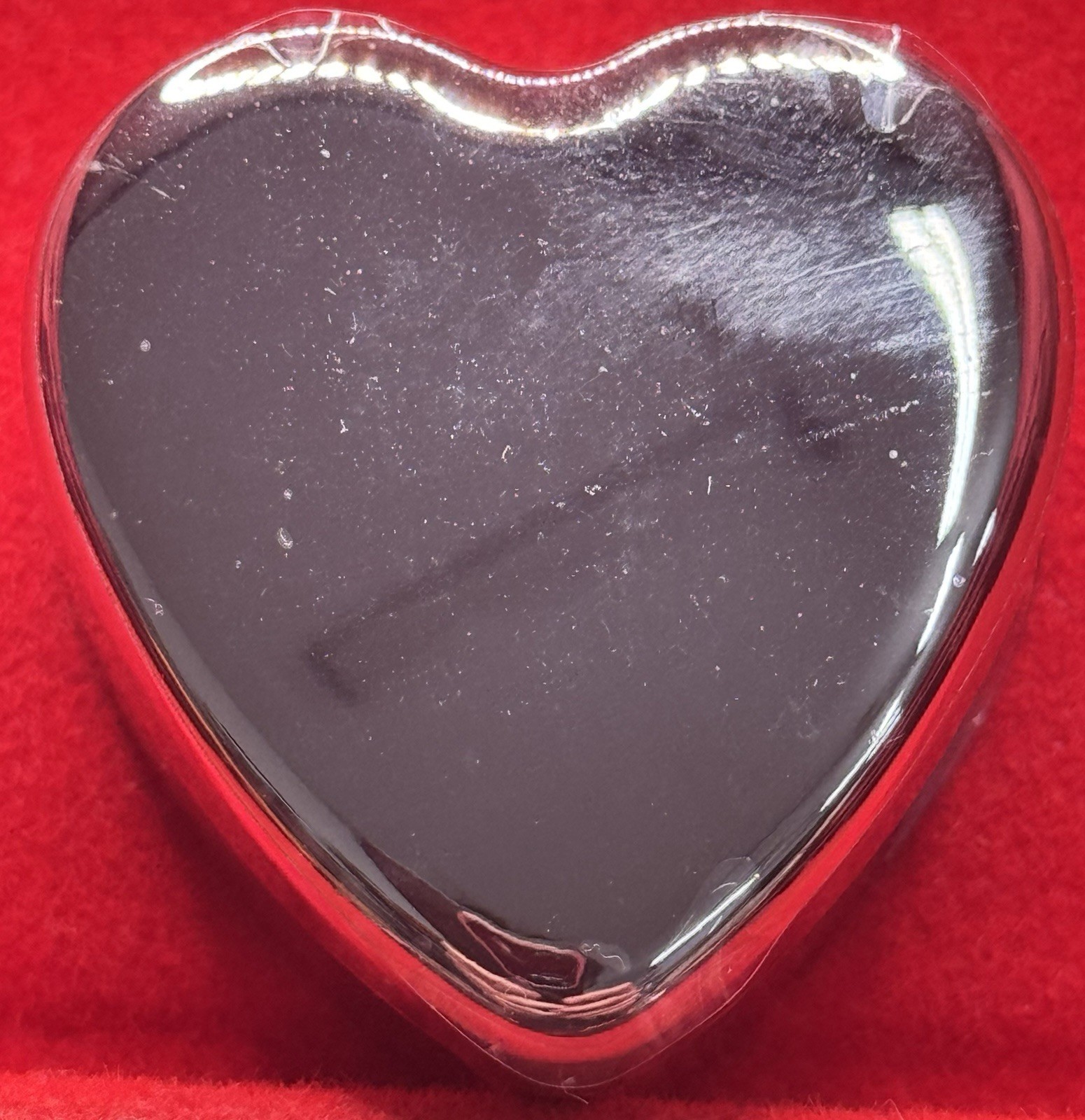 Blank Ganz Heart Trinket Box Velvet Lined 1.5” NIB Early 2000’s