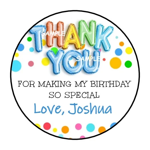Thank you for making my birthday so special Stickers Favors Labels 1.5" (30) Tag