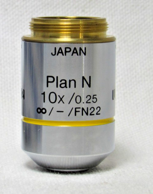 Olympus PLN 10x/0.25 ∞/-/FN22 Microscope Objective Lens New In The Box