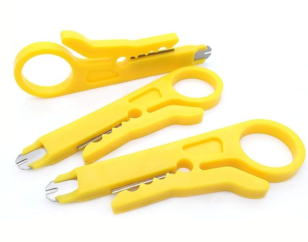 Mini Wire Stripper 3 Pack Network Wire Stripper Punch Down Cutter for Network Wi
