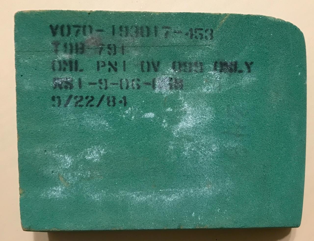 NASA Space Shuttle Fit Check Tile, Challenger OV 099 Only Wings Lower Elevon