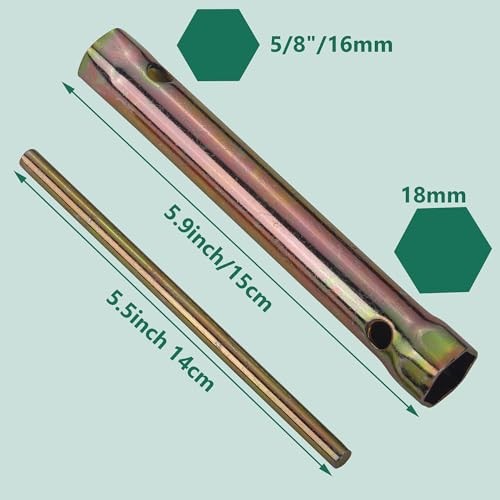 18MM Motorcycle Ignition Spark Plug Spanner Wrench Socket Tool...